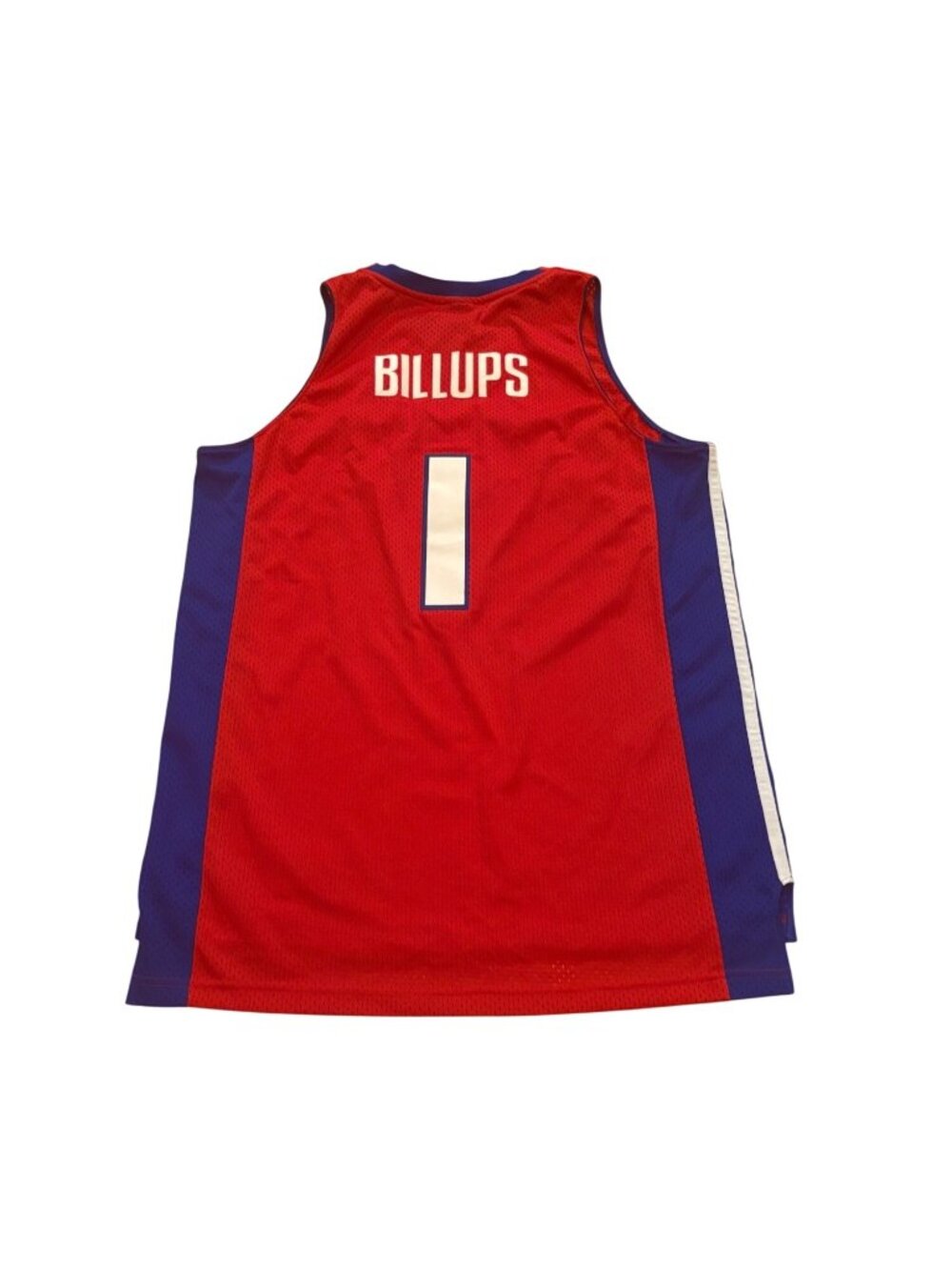 Reebok Detroit Pistons Chauncey Billups #1 Stitched NBA Swingman Jersey Red XL